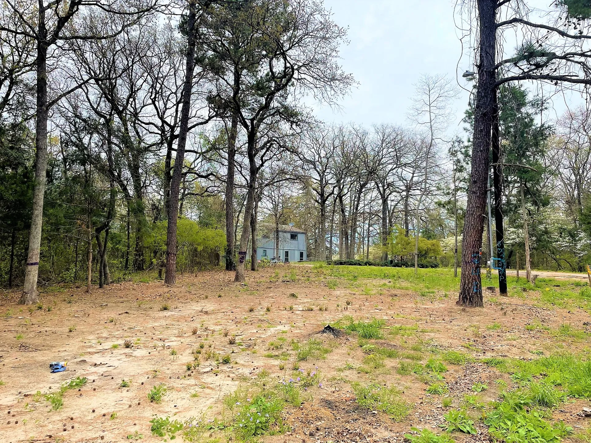 0.13 Acre Cleared Unrestricted Land by Lake with Electric, Water, Low Tax near Tyler TX
