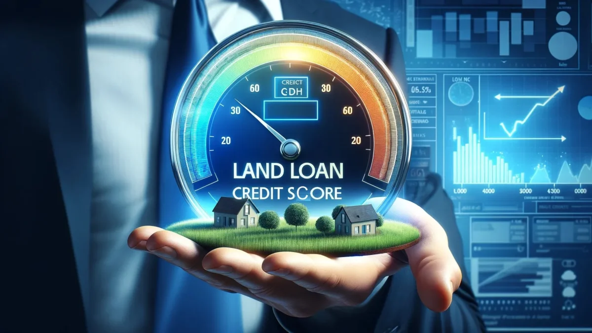 Illustrated land loan credit score gauge