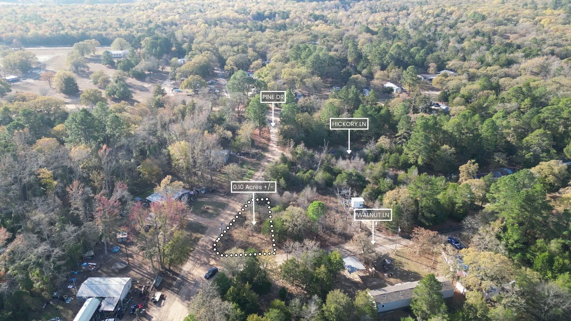 0.10 Acre Unrestricted Corner Lot by the Lake with Electric and Water Available, Low Taxes near Tyler, TX