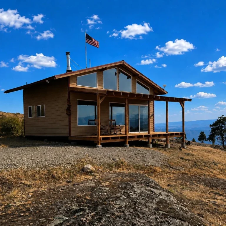 184 Acres Turn-Key Hunting Cabin with Town View with Adjoining 750 Acre BLM Access